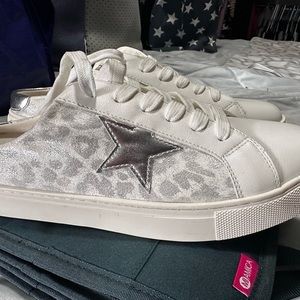 Boutique by Corkys spiked leopard slip on shoe. Size 9